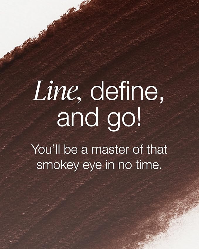 Mineral Fusion Eye Pencil (Light Brown - Rough) - Eyeliner with Soothing Chamomile, Meadowfoam & Vitamin E - Smooth & Long Lasting, Hypoallergenic, Non-Irritating Eye Makeup