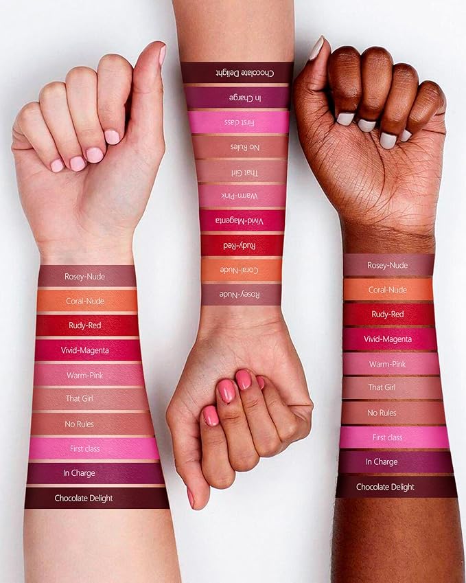 MAKI YIKA 2Pcs Matte Liquid Lipstick Set Dark Red Nude Lipstick Long Lasting Smudgeproof Transfer Proof Lip Makeup, DarkRed/LatteNude