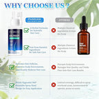 5% Minoxidil Hair Growth Spray - Minoxidil Spray Hair Regrowth Treatment Serum Stop Hair Thinning and Hair Loss For Stronger Thicker Longer Hair-2 fl.oz /60ml (2PCS)