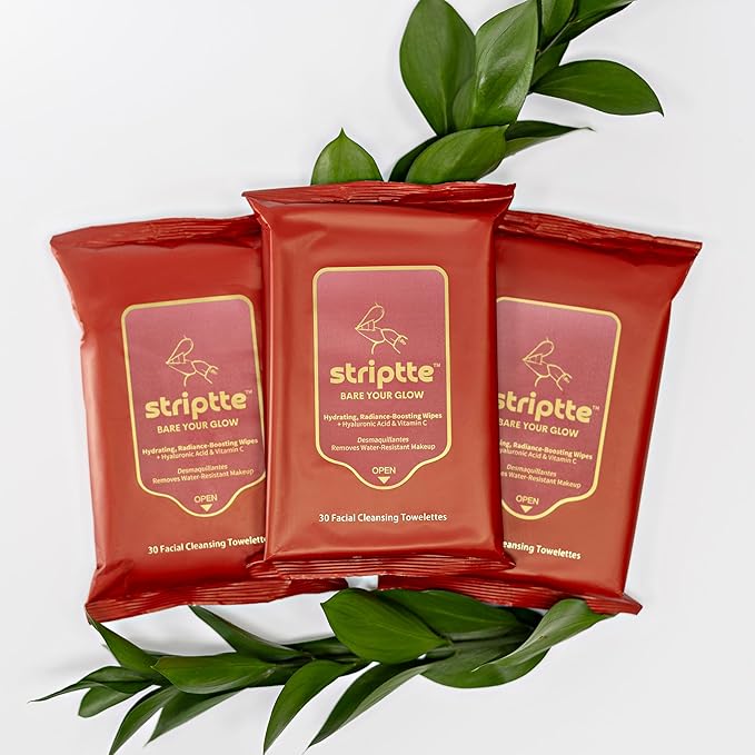 Fresh One Makeup Remover Wipes - Facial Cleansing | Deeply Hydrating | Brightening, Radiance-Boosting | Gently Removes Waterproof Makeup, Oil, & Eye Mascara | Face wipes for women | STRIPTTE (90 CT)