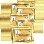 24K Gold Under Eye Patches, 100 Pairs Gold Collagen Under Eye Mask Skincare for Puffiness Eyes Dark Circles Treatments, Rreduce Wrinkles Fine Lines Firm Skin, Spa Salon Estheticians Supplies