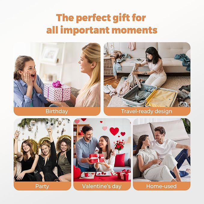 6 in 1 Hair Dryer Brush, Powerful Blow Dryer Brush Air Curler Air Curling Wrap Styler, Blow Dryer Diffuser Ionic Hot Air Brush Fast Dry, Straight,Curl, Blow dryers Brush for Hair, Travel Bag 100-120V