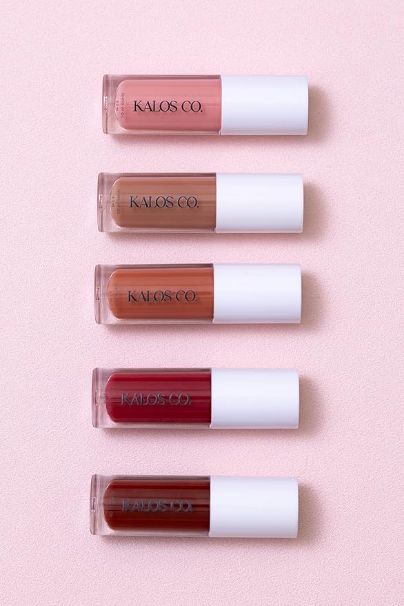 Tinted Lip Oil with Tallow & Lanolin – Hydrating Balm-Gloss Hybrid with Cherry Seed Oil & Castor Oil – Natural Mineral Pigments, Nourishing Moisture, Non-Sticky Shine (5 Shades) (Cherry)