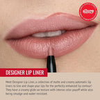 Runway Rogue ‘Soft Box’ Nude-Pink Pearl Glam Shimmer Long Wear Liquid Lipstick Bundle with ‘Spotlight’ Matte Light-Beige Designer Liner Lip Liner