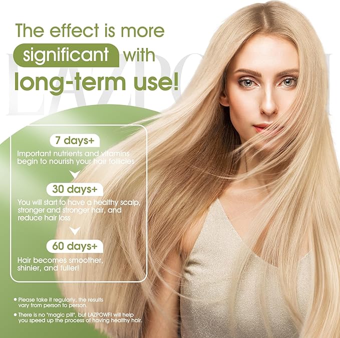 Hair Growth Supplement, Biotin 10000mcg, 32-in-1 with Vitamin A, B3, C, Magnesium, Calcium, Hair Growth Products, Supports Hair & Nails Natural Growth Vitamins, for Women & Men - 30 Servings