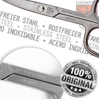 3 Swords Germany - brand quality STAINLESS STEEL INOX CURVED NAIL SCISSORS (1 PIECE) with round tips for DIABETICS - manicure pedicure - nail care by 3 Swords - Made in Germany