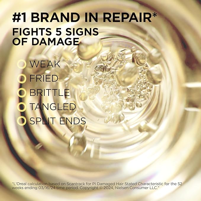 L'Oreal Paris Elvive Total Repair 5 Repairing Shampoo and Conditioner for Damaged Hair, 28 Ounce (Set of 2)(Packaging May Vary)