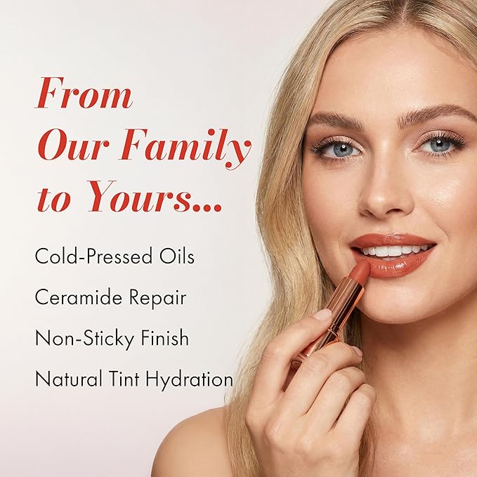 Tinted Lip Balm – Hydrating Lip Tint with Cold-Pressed Oils, 10% Squalane & Ceramides – Natural Color, Moisturizing Lip Butter for Soft Lips – Clean, Non-Toxic Lip Care for Women – 001 WN