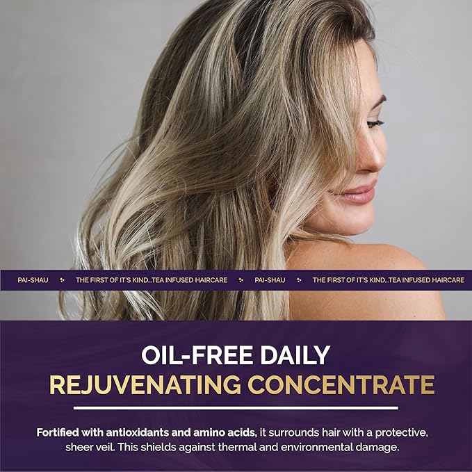 Pai-Shau Biphasic Infusion - Oil-Free Hair Rejuvenating Serum - Provides Shine, Thermal, And Environmental Protection - 4 FL Oz