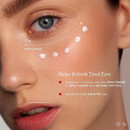 Koji White 3% Caffeine Eye Serum for Puffiness & Dark Circles with 0.2% Retinol, Peptides, Hyaluronic Acid & Vitamin C - Fragrance-Free, Unscented for Sensitive Skin, Vegan Skincare 0.50 Fl Oz