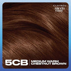 Clairol Nice'n Easy Permanent Hair Dye, 5CB Medium Warm Chestnut Brown Hair Color, Pack of 1