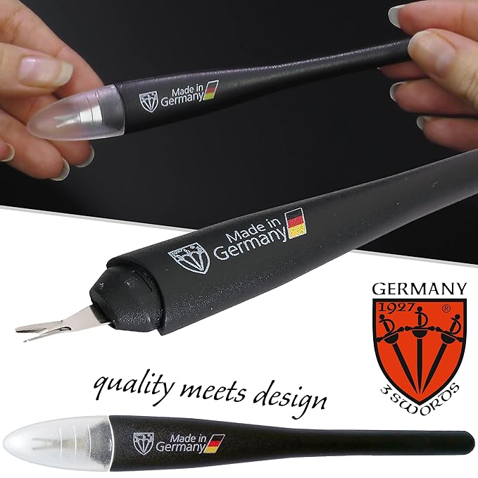 3 Swords Germany - Brand Quality Cuticle Knife Trimmer Remover Cutter (1pc.) Manicure Pedicure Grooming for Professional Finger & Toe Nail Care by 3 Swords, Made in Solingen Germany