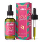 Madani Naturals Scalp Stimulator Hair Growth Oil With Rosemary Oil & Mint - Hair Loss Treatment for Split End and Dry Scalp for All Hair Types, Strengthen Hair and Stop Hair Loss, 2-Fluid Ounces
