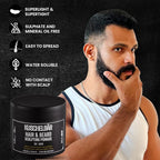 KUSCHELBAR - Pomade For Men | Pomade For Men Strong Hold | Natural Botanical Extracts | Shape and Control Your Beard or Mustache | Leave-In, Non-Greasy, Lightweight l 1,01 fl.oz