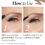 LAURA GELLER NEW YORK Sculpt-n-Stay Waterproof Brow Pencil & Gel- Taupe