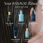 RANAVAT Mighty Majesty - Fortifying Hair Serum - Hair Oil Serum for Scalp Hydration, Frizz Control, & Hair Shine - With Jasmine and Amla Extract (1.7 oz)