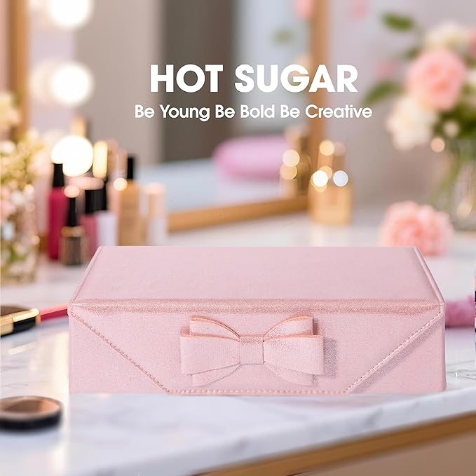 Hot Sugar Makeup Kit For Girls 10-12, Makeup Kit For Women Full Kit, Cosmetics Gift Set for Teens for Christmas Birthday (Pink)