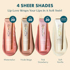 Kopari Lip Love Moisture Balm in Nude Beige SPF 30 - Mineral Zinc Oxide Tinted Lip Sunscreen, Ceramide Barrier-Boosting Hydration, Clean Vegan, 0.35 oz