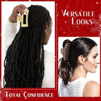 TOCESS Big Claw Clips for Women & Girls, 8 Pack 4.33 Inch Matte Jumbo Hair Claw Clips, Strong Hold Non-Slip Rectangle Hair Clamps for Thick, Curly, Long or Fine Hair