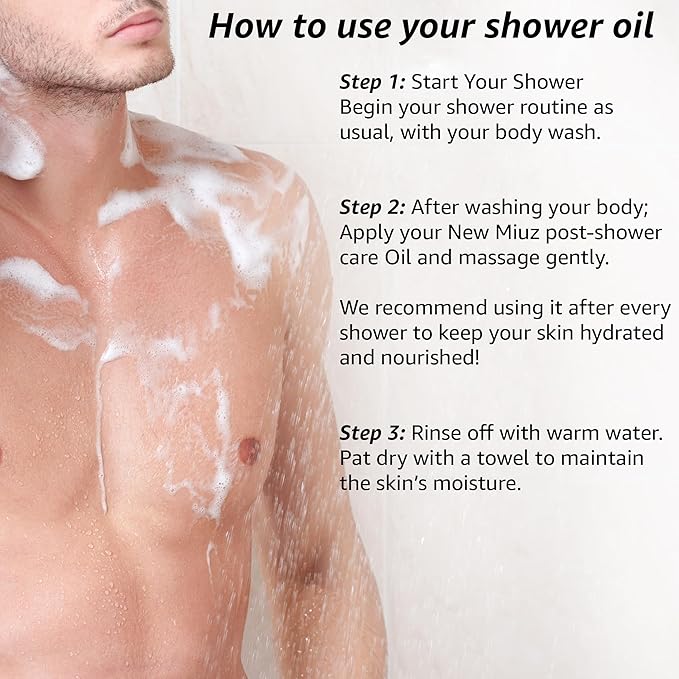 New Miuz Lavender Vitamin InShower Body Conditioner Soft Skin Natural Post Shower Care Moisturizer for Body Legs Nourishing Bath Oil Lavender Vanilla Self Care Spa Gift