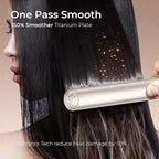 TYMO Flat Iron Hair Straightener - Titanium Hair Straighteners for Women, 1 Inch Professional Travel Flat Iron, Portable Straightener and Curlers with 10s Heat Up, 32 Temp, Dual Voltage & LED Display