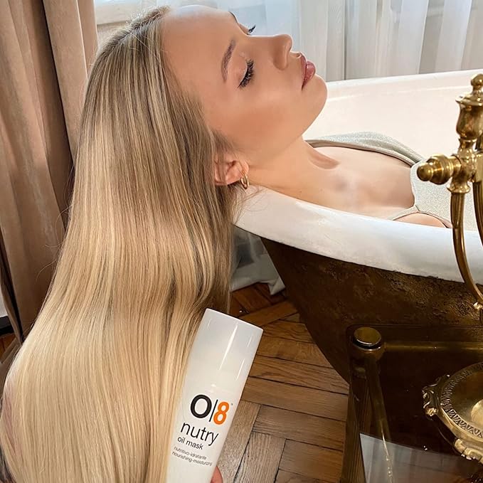 NAPURA O8 Intense Moisture Hair Oil Treatment Mask for Dry, Damaged Hair with Cashmere Proteins, Amla, Jojoba, Avocado Oil (5.07 fl oz) - Nourishes, Restores Elasticity & Enhances Shine for Dull Hair