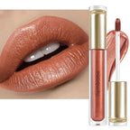 Metallic Liquid Lipstick Brown – High Pigment Long-Lasting Waterproof Metallic Lip Color, Smudge-Proof, Non-Sticky, Bold Lip Gloss for Parties & Stage Makeup (Better Me)