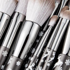 Natural Goat Hair Makeup Brush Set Professional, Snowflake Cosmetic Brushes Makeup Set, Natural Makeup Brushes, Natural Bristle Makeup Brushes, Natural Hair Makeup Brushes Set Professional.