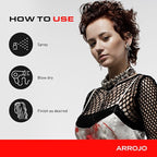 ARROJO Set & Style Hair Spray – Blow Dry Spray To Create Body, Shine, Hold – Hair Shine Spray For Blow-Drying -Hair Setting – Anti Frizz Hair Products To Fight Humidity (6 Oz)