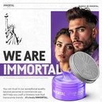 Immortal NYC Hair Styling Pomade - The Eternity, Extra Strong Hold, Low Shine, Water-Based, All Natural, No Residue, Men’s Pomade for All Hair Types
