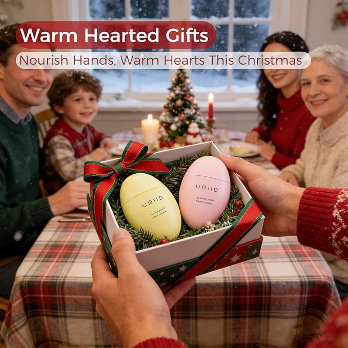 2-in-1 Hand Cream Set – Lemon Basil & Relaxing Rose, Nourishing & Moisturizing, 1.76 oz Each, Winter Gifting Bundle