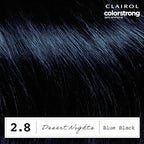 Clairol ColorStrong Permanent Zero Ammonia Hair Dye, 2.8 Blue Black - Desert Nights Hair Color, Pack of 1