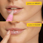 Burt’s Bees Stocking Stuffers, Lip Milk, Daily Lip Moisturizer, Sweet Strawberry, Vitamin Enriched Moisturizing Lip Balm with Almond Milk and Jojoba Oil, Hydrating for Softer Lips, 1 Tube, 0.34 Fl Oz