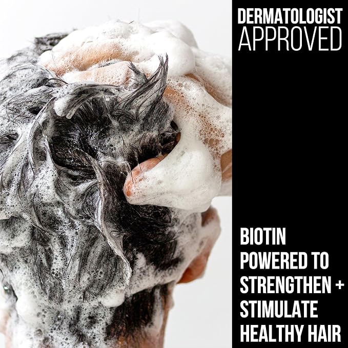2-in-1 Mens Shampoo and Conditioner - Biotin Hair Thickening Shampoo for Men - SLS-free and Paraben-Free