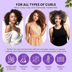 Controlled Chaos, As Seen on Shark Tank Curl Defining Cream for All Hair Types to Add Smoothness and Control Curly, Sulfate-Free Curl Cream (3oz)