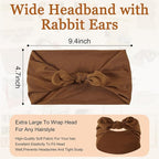 12 Pcs Stretchy Sport Headbands for Women,Absorbed Sport Headband Soft Twist Knotted Headbands for Yoga, Workout Daily Life