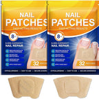 2Pack Toenail Treatment Extra Strength - 64 Pcs Nail Patches, 8-Hrs Overnight Nail Repair, Safe for Sensitive Skin, Easy to Apply