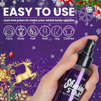 Body Glitter Spray, Glitter Hairspray, Purple Body Glitter Spray, Quick-Drying and Waterproof Glitter Hairspray, Nozzles are not Easily clogged, Long-Lasting Body Shiny for Stage Makeup, 3.38Oz