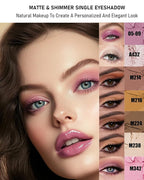 Single Matte Eyeshadow, Light Cocoa Nude Eye Shadow Brown Palette Makeup for Older Women, High Pigment Waterproof Pressed Eye Shadows Powder with Smooth Lightweight,Blendable for Daily Eye Look-214