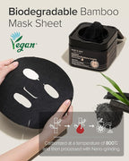 Mary&May Premium Idebenone Blackberry Complex Essence Mask - Quick Dispenser Type Anti Aging Korean Face Mask Sheet - Vitamin C, Panthenol, and Ceramide for Moisturizing and Radiant Skin, 20 Sheets