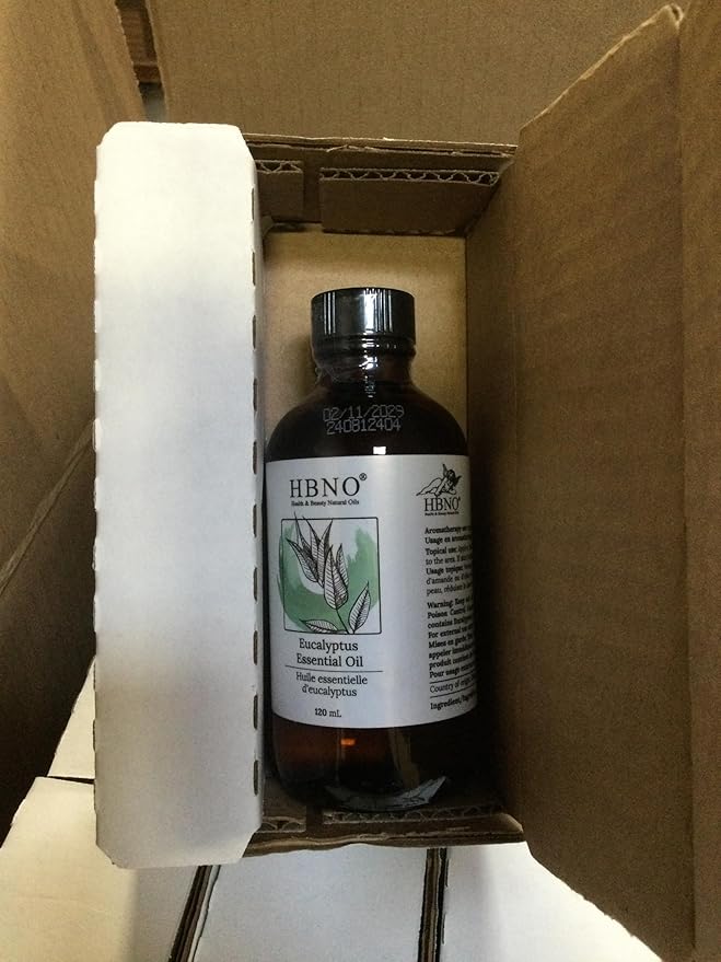 HBNO California Bottled Eucalyptus Essential Oil for Diffuser 4 fl oz (120ml) - Perfect Eucalyptus Oil Essential Oil for Aromatherapy & DIY