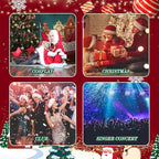 14 Colors Body Glitter,Face Glitter Makeup for Kids Women,Sparkly Chunky Hair Glitter for Eye Lip Nails,Mardi Gras Glitter Makeup Face Paint,Singer Concerts Disco Rave Festival Accessories-Christmas