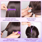 28 Colors Rubber Bands with 7 Hair Styling Tools, 1500 Pcs Colorful Elastic Ties Small Rubber Bands Baby Toddler Hair Ties for Girls Christmas Gifts