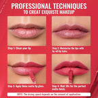 Oulac Matte Liquid Red Lipstick for Women, Long Lasting Lipstick Waterproof Lip Stain, No Transfer, Creamy High Pigmented Formula with Rose Oil, Vegan & Cruelty-Free, Light Red M08