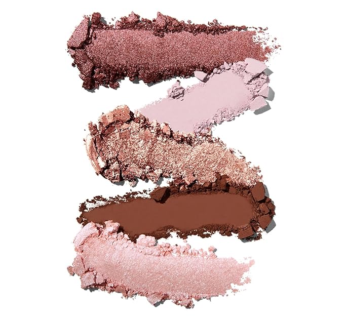 Morphe Rich & Foiled Artistry Palette - 9-Pan Metallic Eye Makeup Palette with Luxe Mattes, Shimmers, and Foil-Finishes - Mauve & Pink Colors with Luminous Shine - Rose to Fame (0.35 oz)