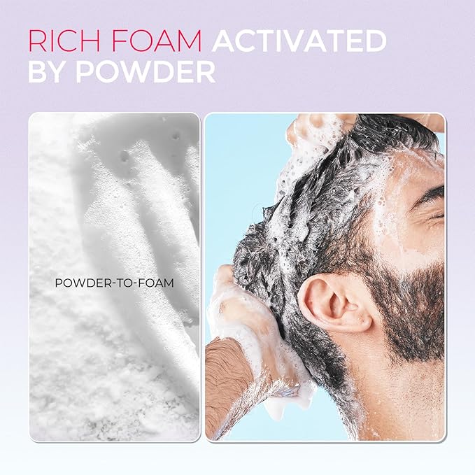 TYMO Clarifying Shampoo for Women Men, Natural Formula Shampoo Powder for Deep Clean, Nourishes, for All Hair Types, Sulfate Free, Water Dissolve Wash Hair, 3.5 Oz, Dandruff & Deep Clean - Rosemary