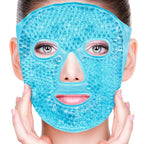 Cold Face Eye Masks Ice Face Mask Hot Cold Compress For Dark Circles, Puffiness, Migraines, Headache, Stress, Redness, Cooling Face Masks For Women Man, Skin Care