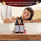 17-Piece Luxury Gift Set with Robe | Complete INFUSÉ White Tea & Coconut Bath Collection | Self-Care Kit with Bath Bombs, Face Masks & Hair Care | Bridesmaid, Mom, Wife, Grandma or Loved Ones