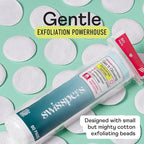 Swisspers Premium Exfoliating Cotton Rounds – 80 Count (Pack of 3) – 100% Pure Cotton, Dual-Sided Surface Pads for Gentle Exfoliation, Optimal Cleansing and Makeup Removal