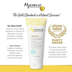 MyCHELLE Dermaceuticals Sun Shield SPF 28 Coconut (2.3 Fl Oz) - Soothing Reef Safe Sunscreen with Vitamin E and Aloe - Travel Size Zinc Sunscreen for Face and Body